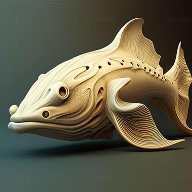 3D model Elegant catfish fish (STL)